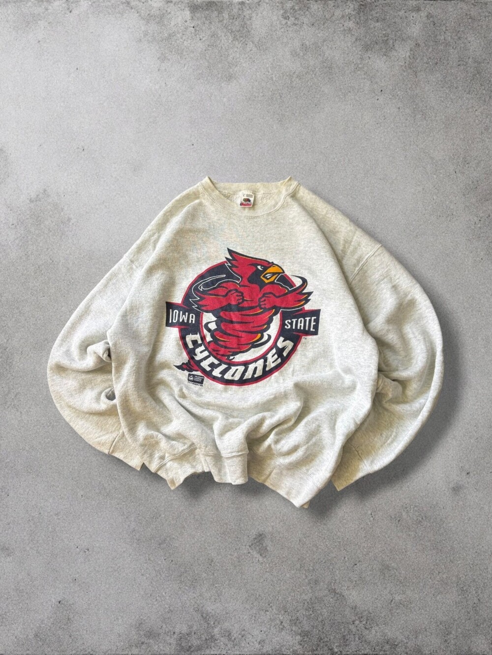 Vintage 90s Iowa State Cyclones NCAA Colligate Crewneck Sweatshirt Size Mens XL